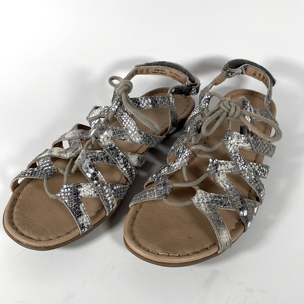 Naturalizer Whimsy N5 Comfort Faux Scale Gladiator Sandal Size 8